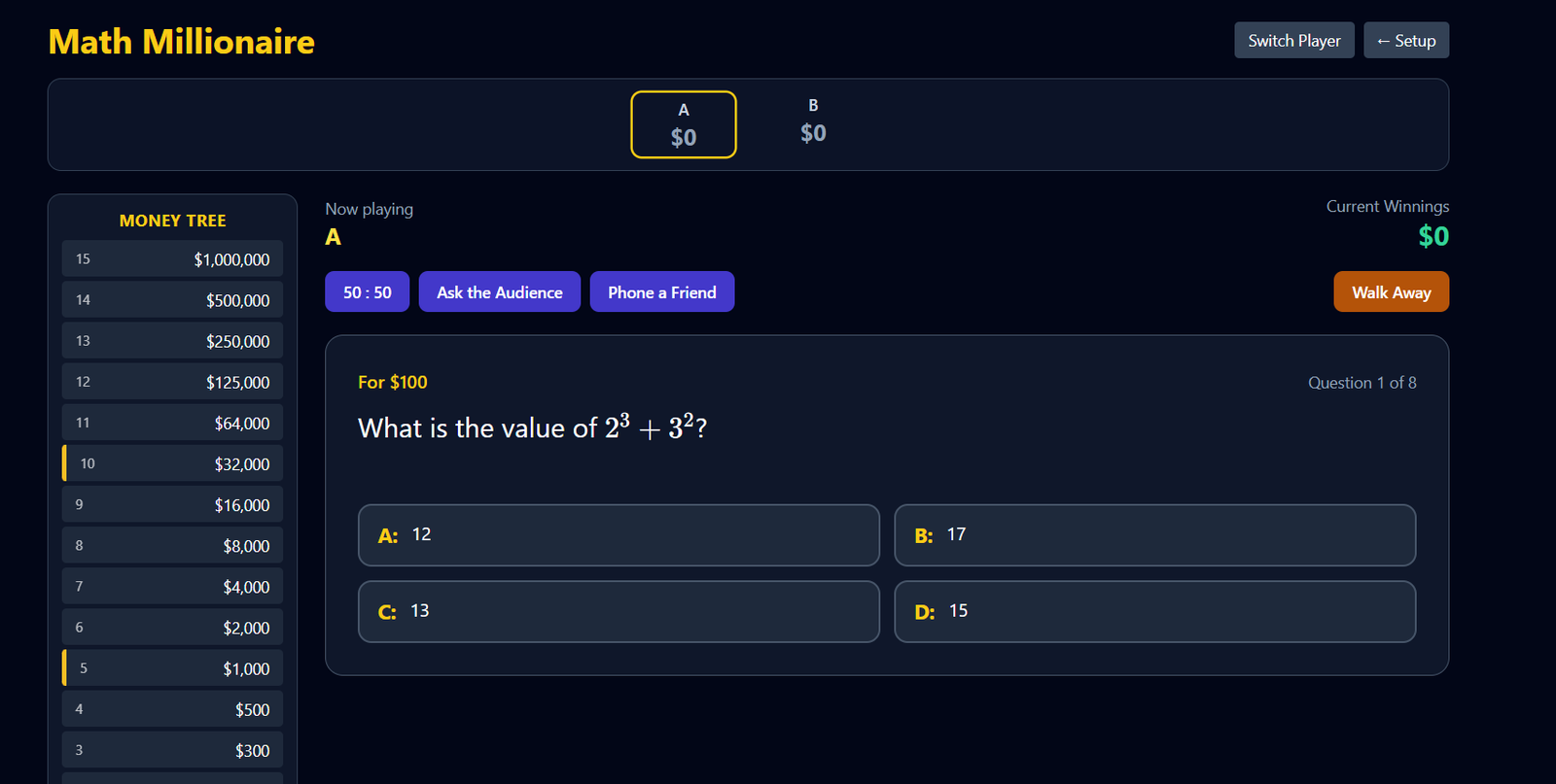 Math Millionaire